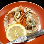 旬味 鮮心 魚屋 富重 - 地元産ズワイガニ‥