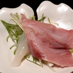 旬味 鮮心 魚屋 富重 - 天然ぶりとイカのしゃぶしゃぶ具材‥