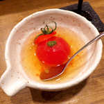 ふた夜の月 - フルーツとまとの冷製おでん（￥360）。昆布の風味が素晴らしい！