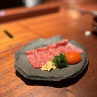 京都 和牛料理 一石三鳥 - サーロインユッケウマー