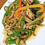 中国料理 布袋 本店 - 色とりどり青椒肉絲