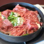 肉料理の片岡 - 料理写真:牛鍋ランチセット。