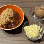 TAOYA 川治 - わらび餅　アイスクリーム（朝は、ハーゲンダッツでは無い）