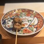 炭火串焼 鶏魚 - 