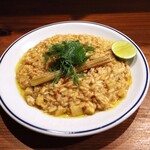 Hachihare - ワタリガニとマコモダケのリゾット