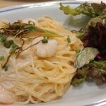 ディキシーダイナー - 海老とアスパラの明太クリームパスタ
