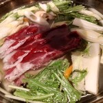 Farm Dining MOCO - 生ラムしゃぶしゃぶ 1,500円、野菜 500円