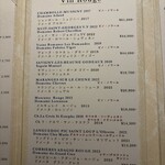 LAT.34°N by 蒼 - ワインボトルメニュー