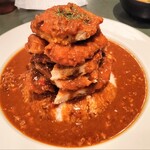 ダル食堂 - マウンテンカツカリー チキン大（1,380円）