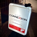 バー・コネクション - 生田新道北側歩道の看板