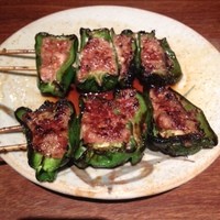 鳥茂 - ピーマン肉詰め（これだけ2人前です）