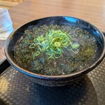 湯田製麺 - あおさのおうどん