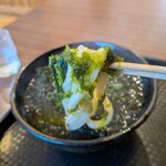 湯田製麺 - あおさがたっぷりです