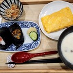 おにぎりとスープ　一二三 - 料理写真:A定食(880円)