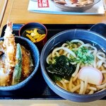 久兵衛屋 - 料理写真:かけうどんミニ海老天丼ランチ759円