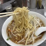 中華麺店 喜楽 - 太めのモチモチ