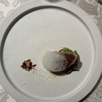 貝殻亭 - 炙りトロ茄子ガレット　焼津の鰹