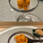 鮨 極 - バフンウニはたっぷり入ってとろけます！軍艦巻きの2倍は入ってますウニ！2段ウニタワー