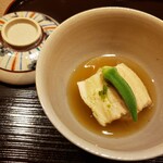 日本料理 永代 - 穴子やったかな？小さなオクラと(あと一品撮り忘れ泣)