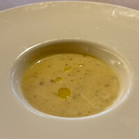 フレンチレストラン にき亭 そごう横浜店 - 季節野菜のクリームスープ
                      季節野菜は紅優甘（べにゆうか・さつま芋）