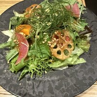 梅田 ワーフ - ドレッシングめちゃくちゃ美味しかったー