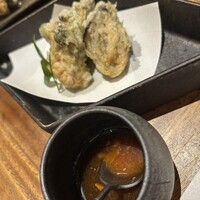 金目のどぐろ屋 赤羽店 - 牡蠣の天ぷら