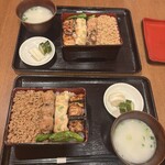 ももふく - 2人ともご飯は大盛り