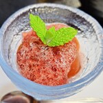 金子旅館 - 『デザート・いちじくのシャーベット』