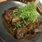 tento - 秋茄子の生姜焼き。味濃くて赤ワインに合う！