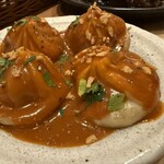 tento - 小籠包のビスクソース。海老風味たまらぬ！