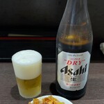 中華そば べんてん - ビール（おつまみ付き）