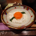 炉端と釜めし 五百蔵 - 自然薯の月見とろろ