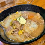 はな花 - 思い付き具だくさん味噌バタースープ