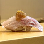 鮨駒 - ・アラ 湯引き