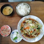 マスダ食堂 - 野菜炒めライス