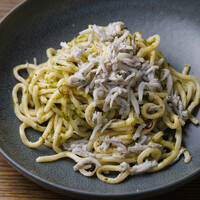 しらすたっぷり青海苔のペペロンチーノ