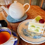 喫茶CHABO - アッサムティーは差し湯サービス利用させていただきました。