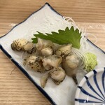 立呑み 晩杯屋 - バイ貝刺し