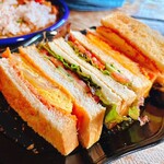 喫茶CHABO - ベーコンエッグチーズトーストサンド