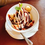 ５５カフェ - 料理写真:家族が頼んだ、ソフトクリームです