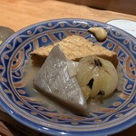 酒-LABO YAMADA - 【おでん3種】厚揚げ、タマネギ、こんにゃく　別日です。