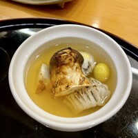 天ぷら 車 - ⑮土瓶では無いが松茸土瓶蒸し 鱧、栗、銀杏