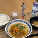 あふ食堂 さいたま新都心店 - おいしい給食コラボメニュー "インド煮" 850円