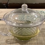 大阪 天ぷら さく - 氷だしの緑茶