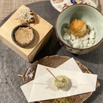 大阪 天ぷら さく - アミューズが４品も