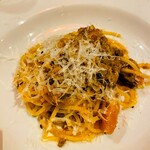 料理店オクノ - 鴨と栗のラグー　パスタ