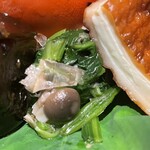 銀座 しのはら - ほうれんそうとしめじのお浸し