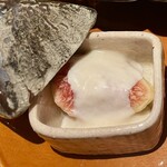 銀座 しのはら - はざまいちじくにごまだれ