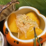 銀座 しのはら - 柿の器に柿なます