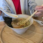 唐揚げ蔦 - 背脂ラーメン1000円